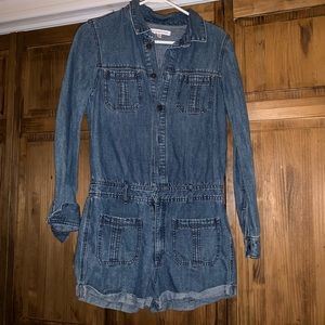 Abercrombie & Fitch Denim Utility Romper